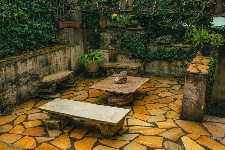 Courtyard garden in Sugar House